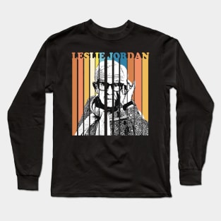 Leslie Jordan Retro Art Long Sleeve T-Shirt